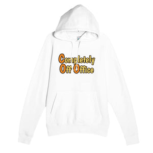Completely Off Office — funny white unisex hoodie