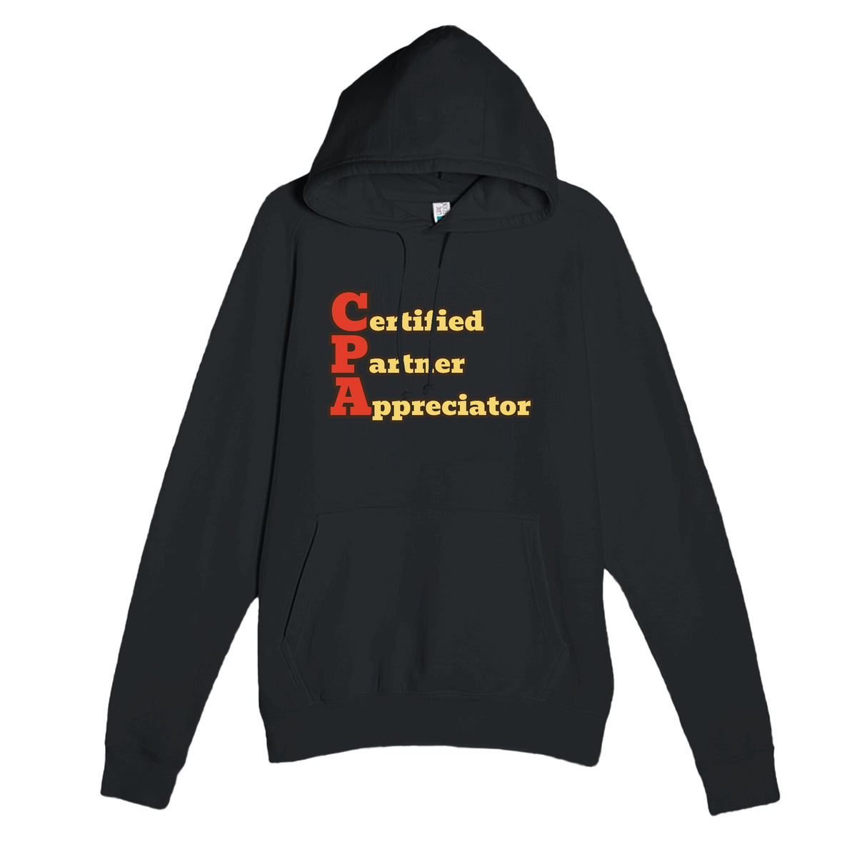 Certified Partner Appreciator — funny black unisex hoodie
