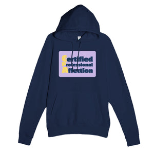 Certified Professional Affection — funny navy unisex hoodie