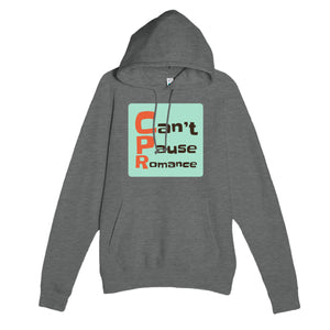 Can’t Pause Romance — funny graphite heather unisex hoodie