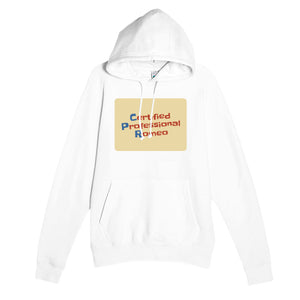 Certified Professional Romeo — funny white unisex hoodie