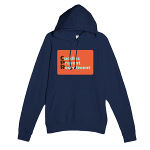 Cuddles Prevent Resentment — funny navy unisex hoodie