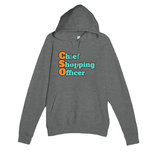 Chief Shopping Officer — funny graphite heather unisex hoodie