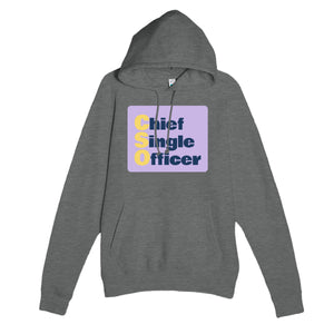 Chief Single Officer — funny graphite heather unisex hoodie