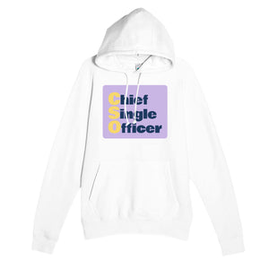 Chief Single Officer — funny white unisex hoodie