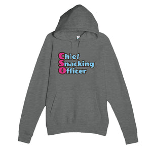 Chief Snacking Officer — funny graphite heather unisex hoodie