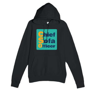 Chief Sofa Officer — funny black unisex hoodie