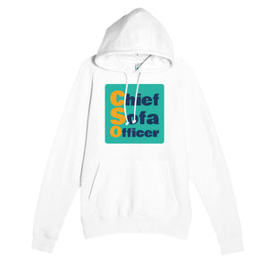 Chief Sofa Officer — funny white unisex hoodie
