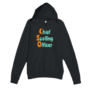 Chief Spoiling Officer — funny black unisex hoodie