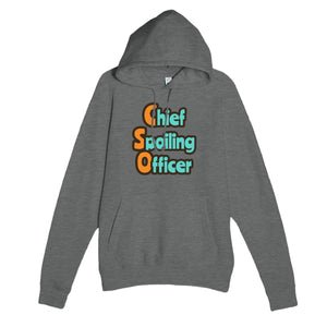 Chief Spoiling Officer — funny graphite heather unisex hoodie