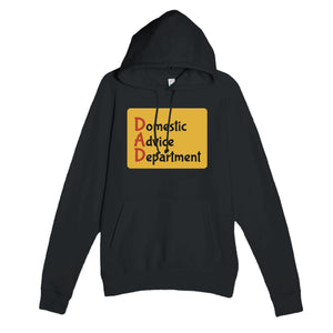 Domestic Advice Department — funny black unisex hoodie