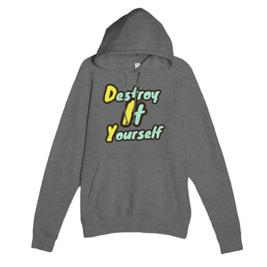 Destroy It Yourself — funny graphite heather unisex hoodie