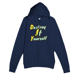 Destroy It Yourself — funny navy unisex hoodie