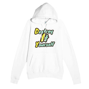 Destroy It Yourself — funny white unisex hoodie