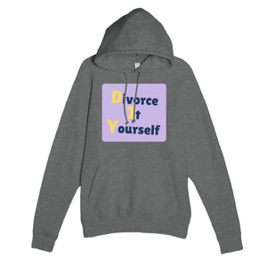 Divorce It Yourself — funny graphite heather unisex hoodie