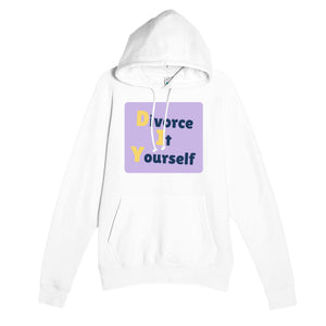 Divorce It Yourself — funny white unisex hoodie
