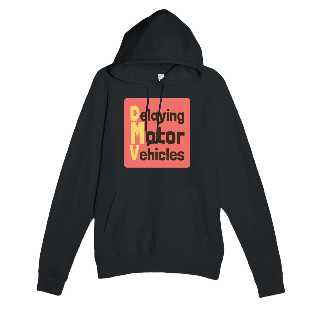 Delaying Motor Vehicles — funny black unisex hoodie