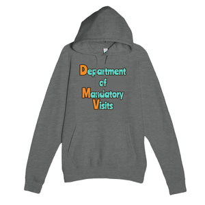 Department of Mandatory Visits — funny graphite heather unisex hoodie