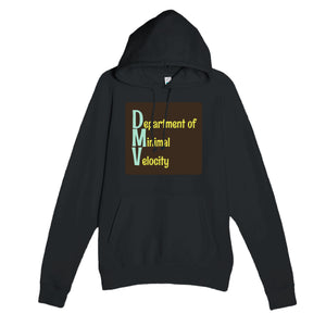 Department of Minimal Velocity — funny black unisex hoodie