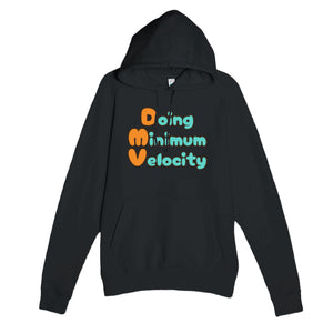 Doing Minimum Velocity — funny black unisex hoodie
