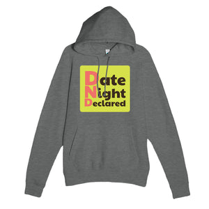 Date Night Declared — funny graphite heather unisex hoodie