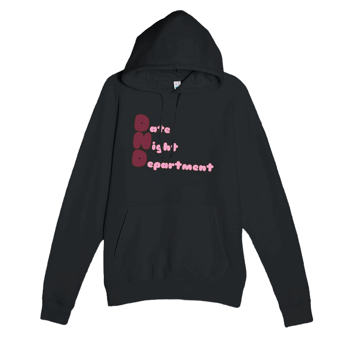 Date Night Department — funny black unisex hoodie
