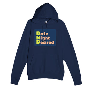 Date Night Desired — funny navy unisex hoodie