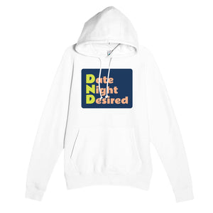 Date Night Desired — funny white unisex hoodie