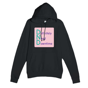 Definitely Need Downtime — funny black unisex hoodie