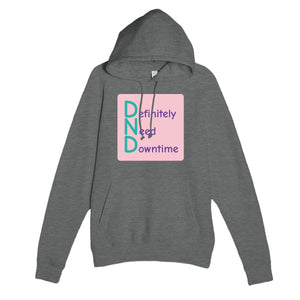 Definitely Need Downtime — funny graphite heather unisex hoodie