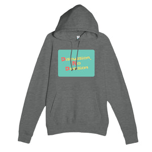 Discussion, No Decision — funny graphite heather unisex hoodie