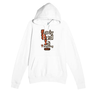 Early Bed Is Tempting — funny white unisex hoodie