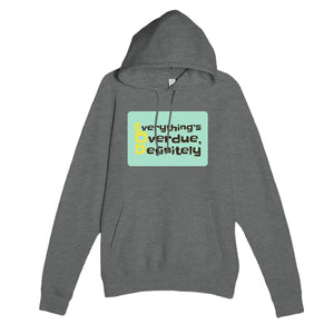 Everything’s Overdue, Definitely — funny graphite heather unisex hoodie