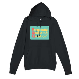 Frequently Avoiding Questions — funny black unisex hoodie