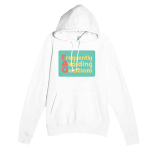 Frequently Avoiding Questions — funny white unisex hoodie