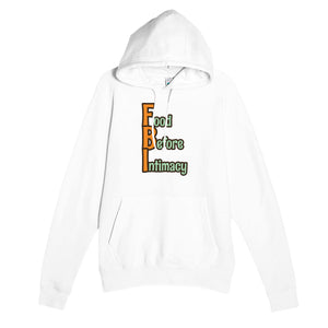 Food Before Intimacy — funny white unisex hoodie
