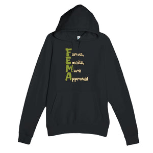 Forms, Emails, More Approval — funny black unisex hoodie