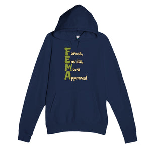 Forms, Emails, More Approval — funny navy unisex hoodie