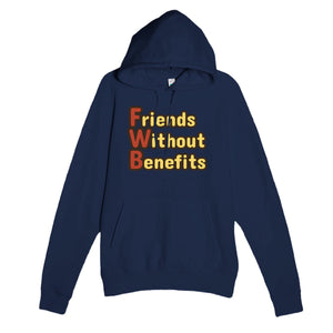 Friends Without Benefits — funny navy unisex hoodie
