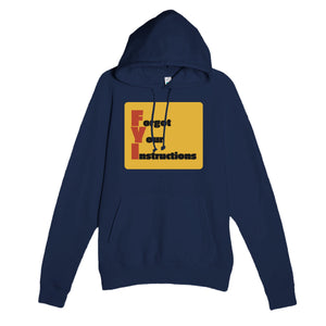 Forgot Your Instructions — funny navy unisex hoodie