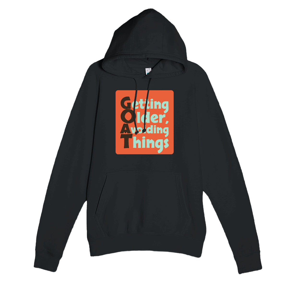 Getting Older, Avoiding Things — funny black unisex hoodie