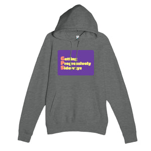 Getting Progressively Sideways — funny graphite heather unisex hoodie