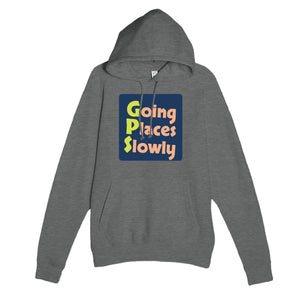 Going Places Slowly — funny graphite heather unisex hoodie