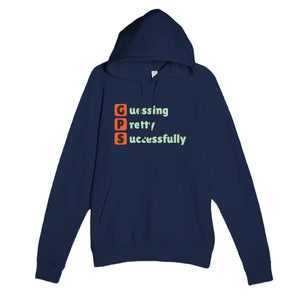 Guessing Pretty Successfully — funny navy unisex hoodie