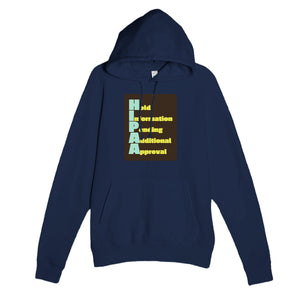 Hold Information Pending Additional Approval — funny navy unisex hoodie