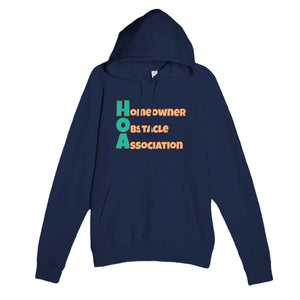 Homeowner Obstacle Association — funny navy unisex hoodie