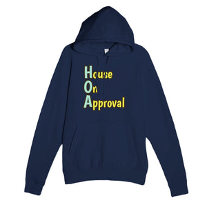House On Approval — funny navy unisex hoodie