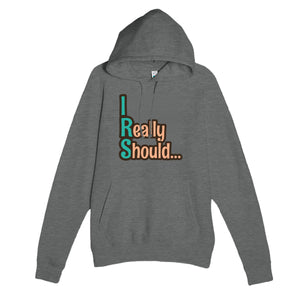 I Really Should… — funny graphite heather unisex hoodie