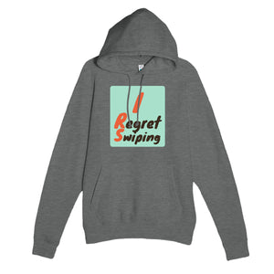 I Regret Swiping — funny graphite heather unisex hoodie
