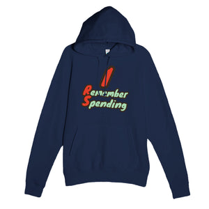 I Remember Spending — funny navy unisex hoodie